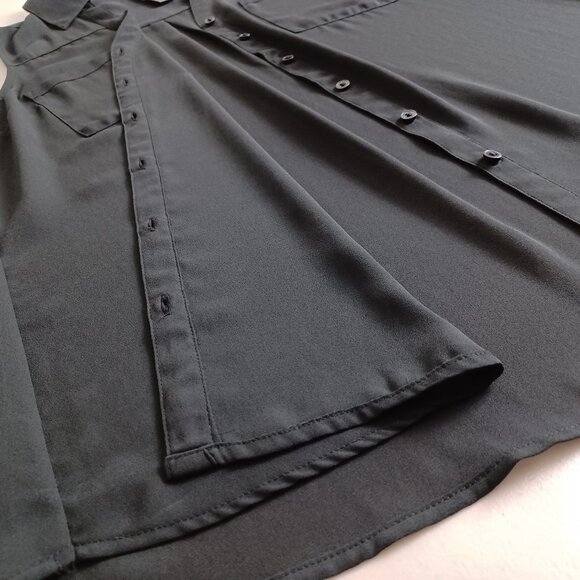 Express Black Portofino Sleeveless Shirt - Picture 6 of 14